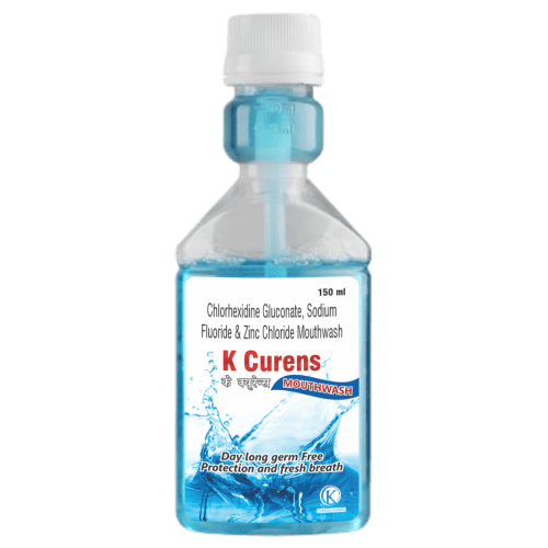 K-Curens-Mouthwash-150ml-Chlorhexidine-Gluconate-Sodium-Fluoride-Zinc-Chloride-Mouthwash-K-Curens-Pharma