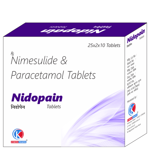 Nidopain-Tablets-Nimesulide-Paracetamol-Tablets-K-Curens-Pharma