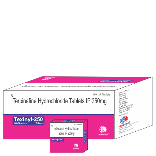 Texinyl-250-Tablets-Terbinafine-Hydrochloride-Tablets-IP-250mg-K-Curens-Pharma