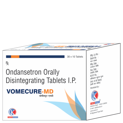 VOMECURE-MD-Tablets-Ondansetron-Orally-Disintegrating-Tablets-IP-K-Curens-Pharma