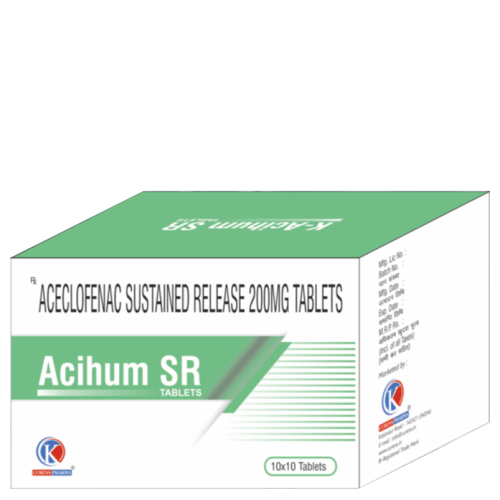 Acihum-SR-Tablets-Aceclofenac-Sustained-Release-200MG-Tablets-K-Curens-Pharma