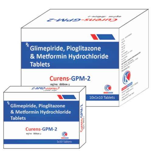 Curens-GPM-2-Tablets-Glimepiride-Pioglitazone-Metformin-Hydrochloride-Tablets-K-Curens-Pharma