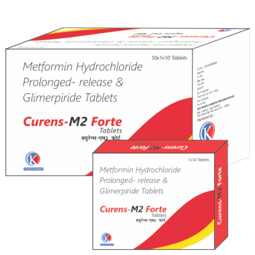Curens-M2-Forte-Tablets-Metformin-Hydrochloride-Prolonged-Release-Glimerpiride-Tablets-K-Curens-Pharma