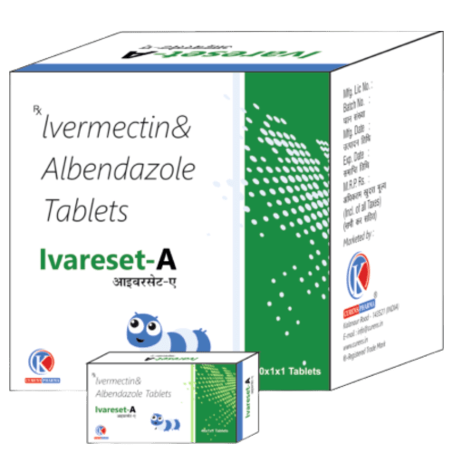 Ivareset-A-Tablets-Ivermectin-Albendazole-Tablets-K-Curens-Pharma