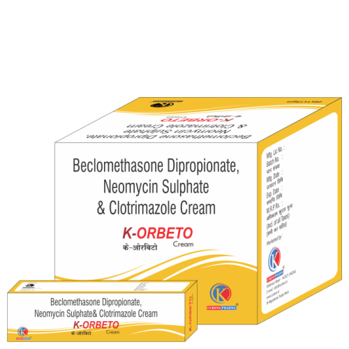 K-ORBETO-Cream-Beclomethasone-Dipropionate-Neomycin-Sulphate-Clotrimazole-Cream-K-Curens-Pharma