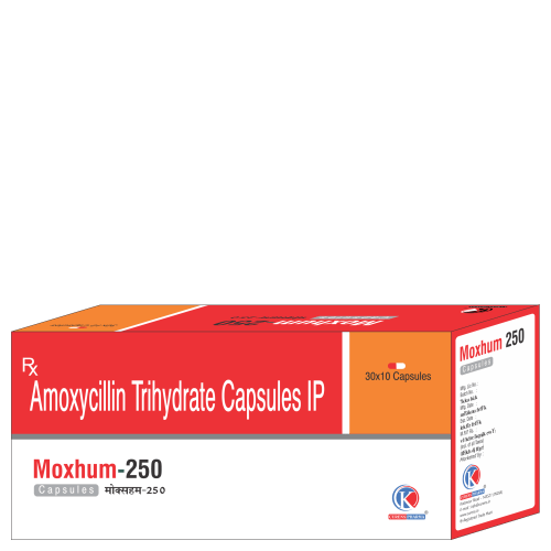 Moxhum-250-Capsules-Amoxycillin-Trihydrate-Capsules-IP-K-Curens-Pharma
