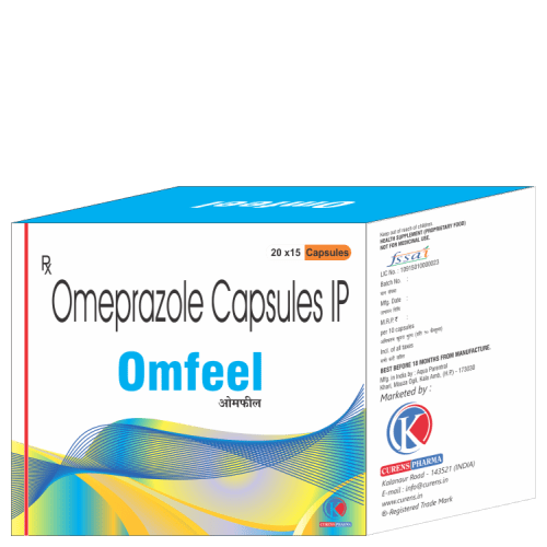 Omfeel-Capsules-Omeprazole-Capsules-IP-K-Curens-Pharma
