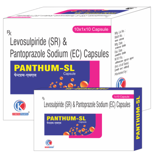 PANTHUM-SL-Capsules-Levosulpiride-SR-Pantoprazole-Sodium-EC-Capsules-K-Curens-Pharma